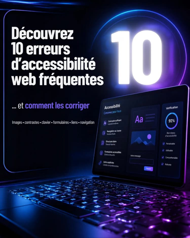 10 erreurs d’accessibilité web fréquentes : comment les identifier et les corriger ?