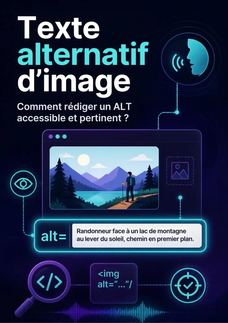 Texte alternatif d’image : comment rédiger un ALT accessible et pertinent ?