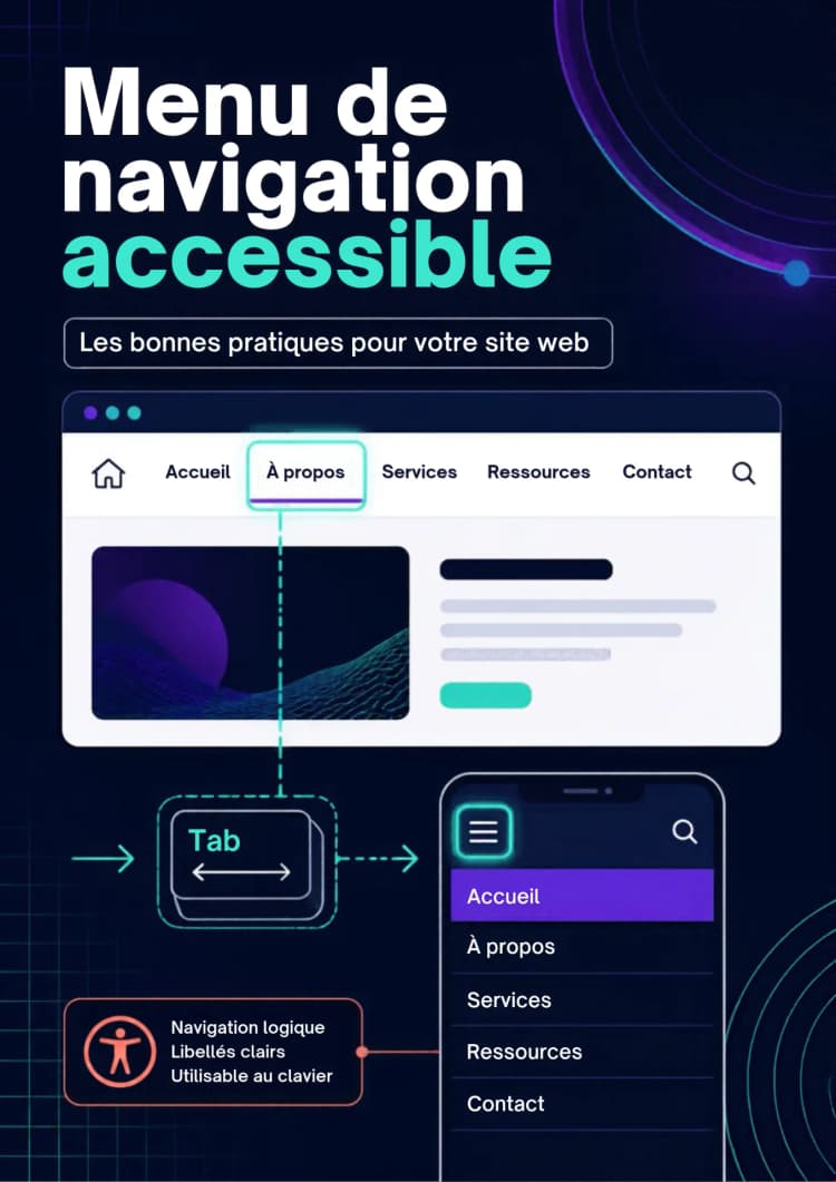 Menu de navigation accessible : les bonnes pratiques pour votre site web